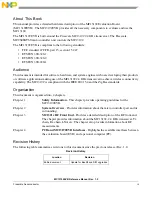 Preview for 5 page of NXP Semiconductors FREESCALE MC13192 Reference Manual