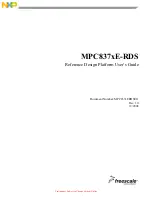 NXP Semiconductors freescale MPC837xE-RDS User Manual предпросмотр