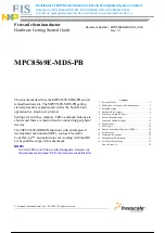 Предварительный просмотр 2 страницы NXP Semiconductors Freescale Semiconductor MPC8569E-MDS-PB Getting Started Manual