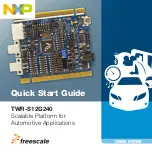 NXP Semiconductors Freescale TWR-S12G240 Quick Start Manual предпросмотр