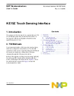 NXP Semiconductors KE15Z User Manual предпросмотр