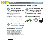 Предварительный просмотр 1 страницы NXP Semiconductors KITMPR121EVM Quick Start Manual