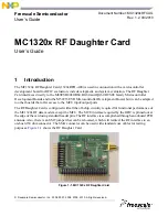 NXP Semiconductors MC1320 Series User Manual предпросмотр