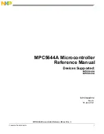 NXP Semiconductors MPC5644A Reference Manual предпросмотр