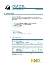 NXP Semiconductors PBLS4004D Product Data Sheet предпросмотр