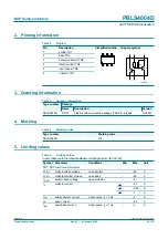 Предварительный просмотр 2 страницы NXP Semiconductors PBLS4004D Product Data Sheet