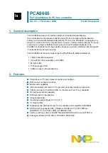 Предварительный просмотр 1 страницы NXP Semiconductors PCA9665 Product Data Sheet