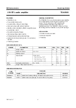 Preview for 2 page of NXP Semiconductors TDA8543 Datasheet