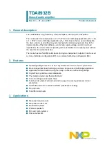 NXP Semiconductors TDA8932B Product Data Sheet preview