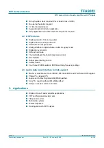 Preview for 2 page of NXP Semiconductors TFA9812 Preliminary Data Sheet