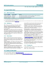 Preview for 64 page of NXP Semiconductors TFA9812 Preliminary Data Sheet