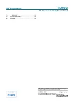 Preview for 66 page of NXP Semiconductors TFA9812 Preliminary Data Sheet