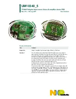 NXP Semiconductors TFA9879 User Manual preview