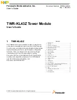 Preview for 1 page of NXP Semiconductors TWR-KL43Z User Manual