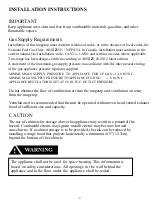 Preview for 9 page of NXR SCT3055 Manual For Installation, Care & Maintenance