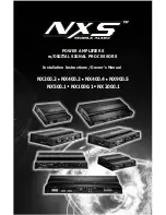 Предварительный просмотр 1 страницы NXS NX1000.1 Installation Instructions & Owner'S Manual