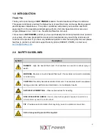 Preview for 3 page of NXT Power NPT2000-H-NS User Manual