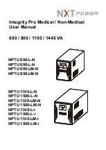 NXT Power NPTU 600-L-N User Manual preview