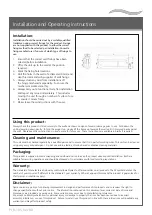 Предварительный просмотр 2 страницы NYMAS B-105 Installation And Operating Instructions