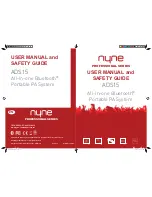 Предварительный просмотр 1 страницы Nyne Professional Series ADS15 User'S Manual - Safety Manual