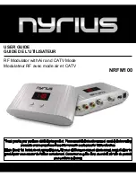 Nyrius NRFM100 User Manual preview