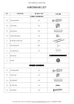 Предварительный просмотр 4 страницы NZ MADE EDEN 5 DRAWER TALLBOY Instruction Manual