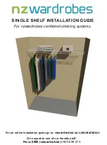 nzwardrobes GENERIC SHELVING Installation Manual preview
