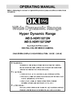 O.K.I. usa WDS-HDR1527DN Operating Manual preview