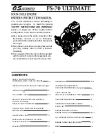 Preview for 1 page of O.S. engine FS-70 Ultimate Owner'S Instruction Manual