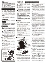 O.S. engine GT60 Owner'S Instruction Manual preview