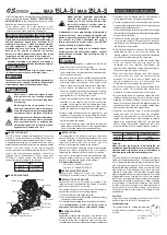 O.S. engine MAX-15LA-S Instruction Manual preview