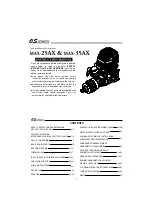 Предварительный просмотр 1 страницы O.S. engine MAX-25AX & MAX-35AX Instruction Manual