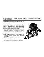 O.S. engine MAX-25LA Owner'S Instruction Manual preview