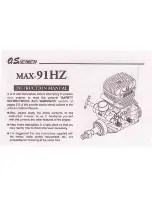 O.S. engine MAX-91HZ Instruction Manual preview