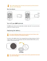 Preview for 4 page of O-Synce ANT+ remote User Manual