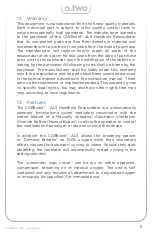 Preview for 4 page of O-Two 01CV3000 User Manual