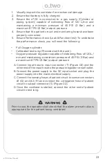 Preview for 23 page of O-Two e700 User Manual