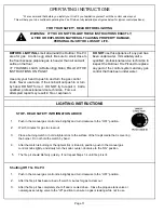 Preview for 11 page of O.W. Lee CASUAL FIRESIDE 51-09 Owner'S Manual And Operating Instructions