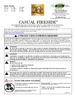 Preview for 13 page of O.W. Lee CASUAL FIRESIDE 51-09 Owner'S Manual And Operating Instructions