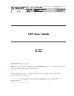 O2 FLT E22 User Manual preview