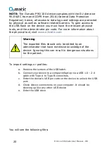 Preview for 20 page of O2matic OMC PC-100 User Manual