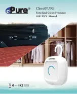 O3 Pure ClosetPURE O3P-TW3 Manual предпросмотр