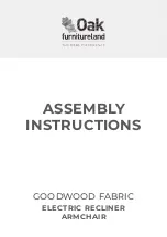 Preview for 1 page of Oak furnitureland GOODWOOD FABRIC Assembly Instructions Manual