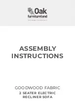 Preview for 4 page of Oak furnitureland GOODWOOD FABRIC Assembly Instructions Manual