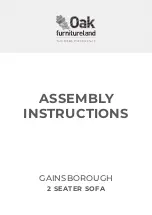 Preview for 1 page of OAK GAINSBOROUGH Assembly Instructions Manual