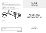 OAK SIESTA Assembly Instructions preview