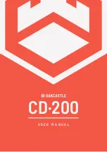 Oakcastle CD 200 User Manual preview