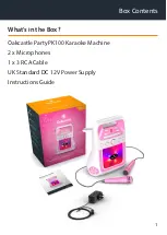 Предварительный просмотр 3 страницы Oakcastle Party PK100 Instruction Manual