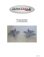 Oakdale F35 Joint Strike Fighter Assembly Instructions Manual предпросмотр