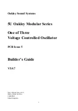 Oakley VCO 5U Builder'S Manual preview
